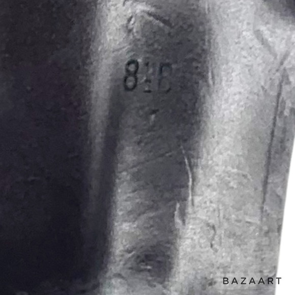 Ralph Lauren silver metallic leather strappy slingback Dress Shoe Sz 8.5 - Picture 9 of 10